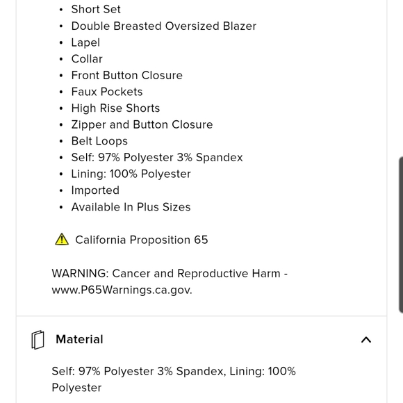 Fashion Nova Gray Blazer Pinstripe Short Set - Picture 8 of 8